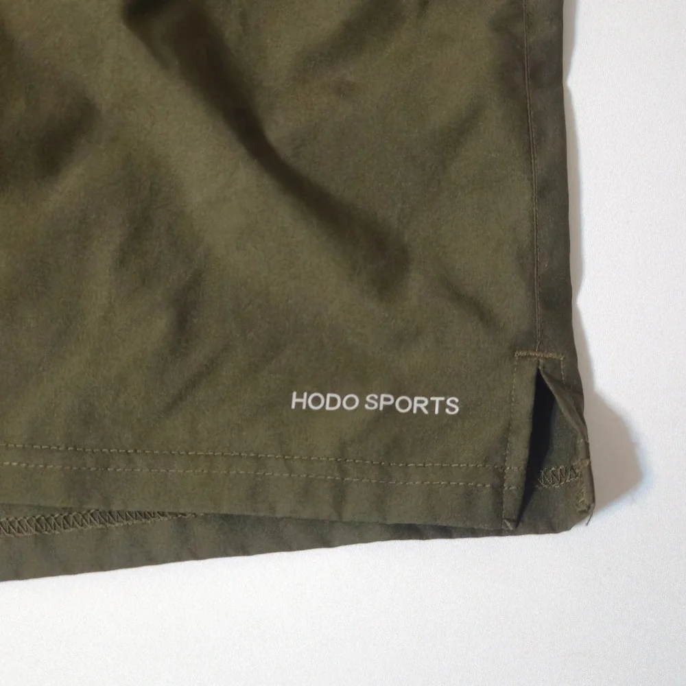 Hodo Sports Swim Trunks Men XXL Olive Green Athletic Board Shorts‎ Stretch